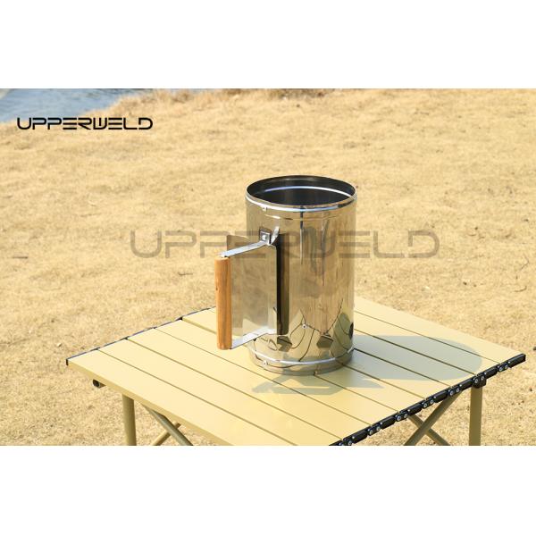 Цинковая стальная канистры древесный уголь каминный стартер для портативного BBQ на открытом воздухе