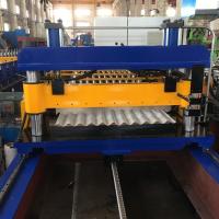 A folha 30m/Min da cor de PPGI corrugou o rolo da guarnição do telhado do metal que forma a máquina