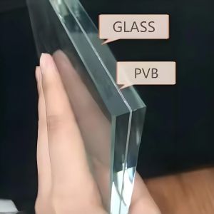 Laminated Safety Glass Colored Film Architectural Stained Balustrade Balcony Panel