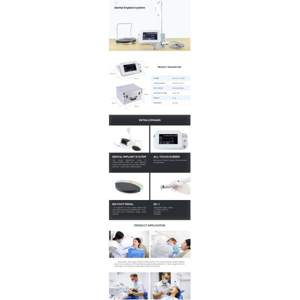 New design Dental Implants Instruments Motores Para Implantes Dentales Dental Implant Machine