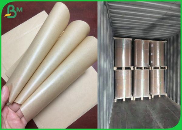 Eco - papel revestido do PE à prova de graxa amigável da laminação de envolver o rolo da galinha