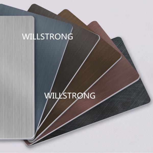 3003 Series Dupont Polymer Adhesive Silver Color 5mm Aluminum Exterior Commercial Building Wall Panels