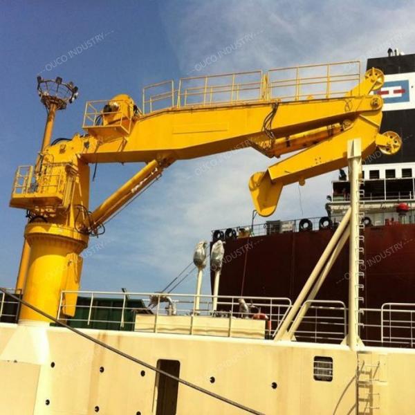 100 Ton Offshore Knuckle Boom Crane With Heavy Lifting ABS Hydraulic System
