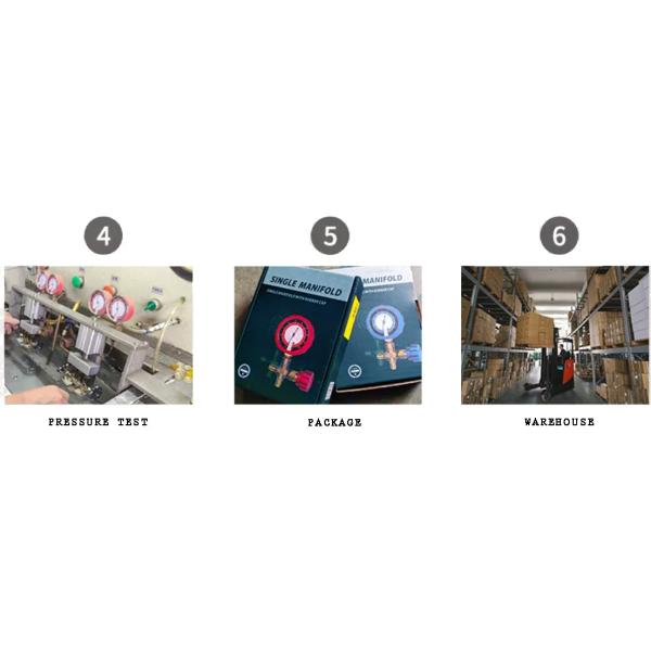 Pressure Gauge Pressure Measuring Instruments Named Brass Single Manifold For Refrigeration Hvac
