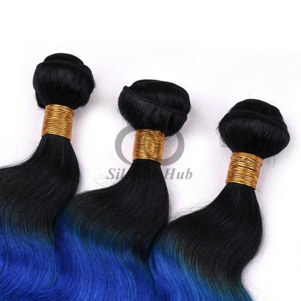 #T1B/Blue/Green Body Wave Remy Human Hair Bundles Sew In Weave Bundles Brazilian Bundle Deals