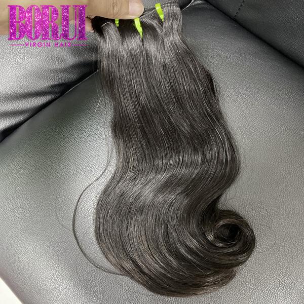 Soft  Funmi Bone Double Drawn Human Hair Hook Curly Dyed Bleach No Tangling