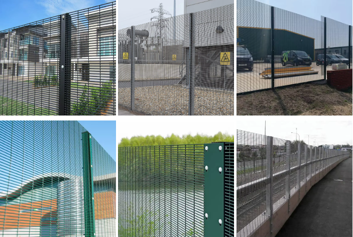 Extra High Security 358 Welded Mesh Anti Climb Galvanized anti climbing fence