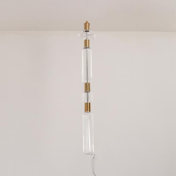 Постмодернистский высекаенный Кристл стеклянный свет лестницы дуплекса виллы люстры риса снежинки