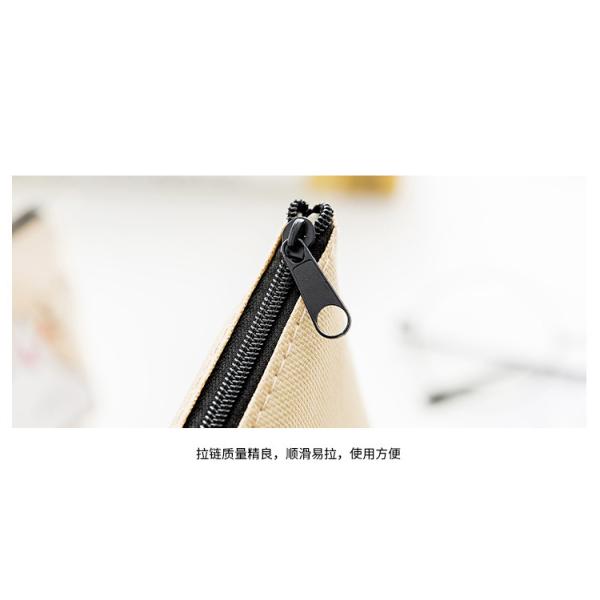 Ruiding Cute Korean Pink Cotton Makeup Cosmetic Bag with Zipper Logo Customized Logo