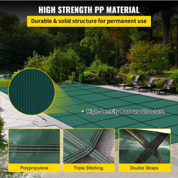 China Supplier  Factory Cheap Price PP Mesh Inground Swimming Pool Winter Safety Cover