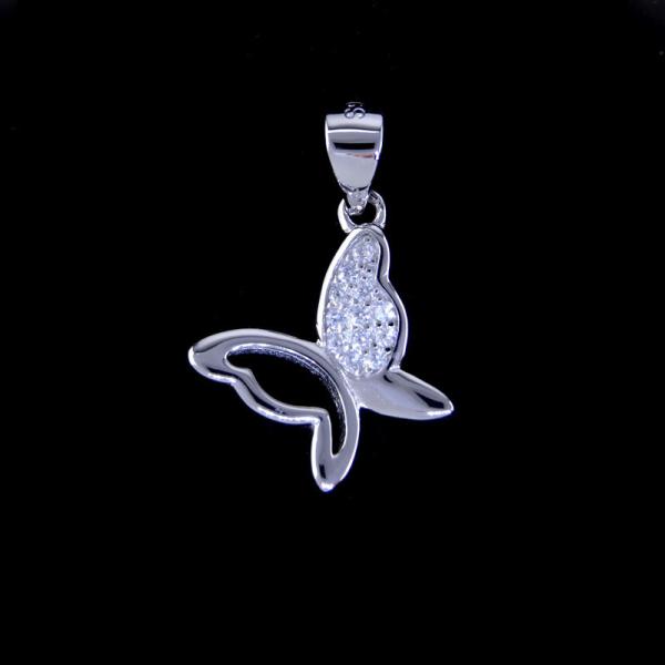 Bijoux argentés originaux de pendant de solitaire de zircone pendant/S925 de zircon