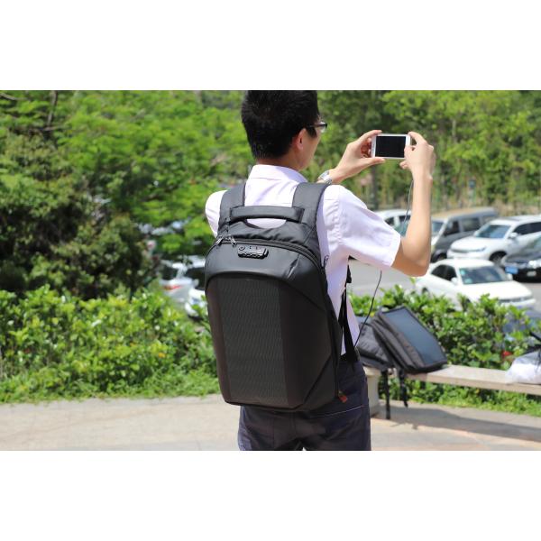 Multi Function Solar Powered Backpack , Anti Theft Solar Backpack For Laptop