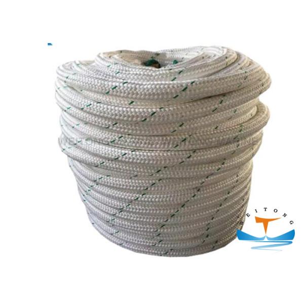 128mm Diameter Twisted 8 Strand Mooring Rope / Marine Nylon Rope