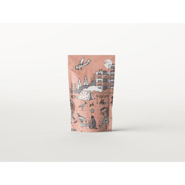 Подгонянный 130 микронов жары - Gravure уплотнения печатая стойку вверх по мешкам