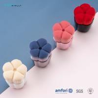 La fleur en plastique de poignée forment le maquillage de Kabuki balaye pour la joue de visage
