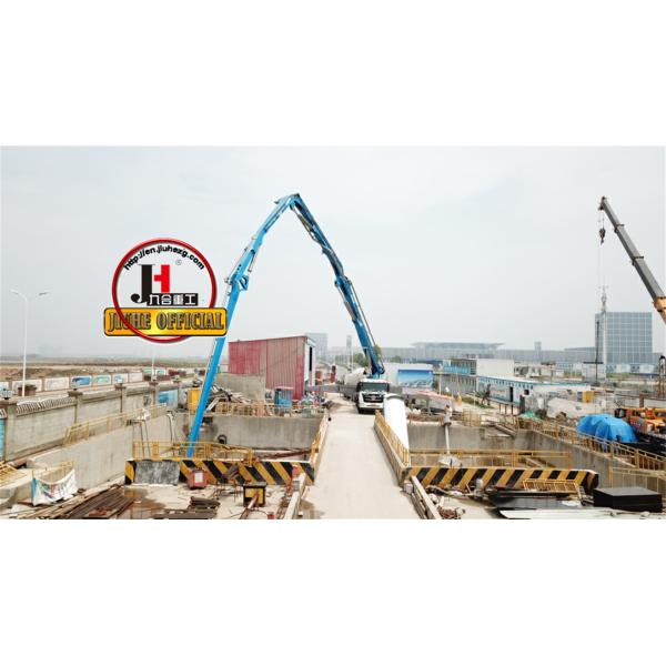 JIUHE Low Fuel Consumption HB58K Big Concrete Pump Truck 58m Truck Mounted Concrete Pump Large Concrete Pump