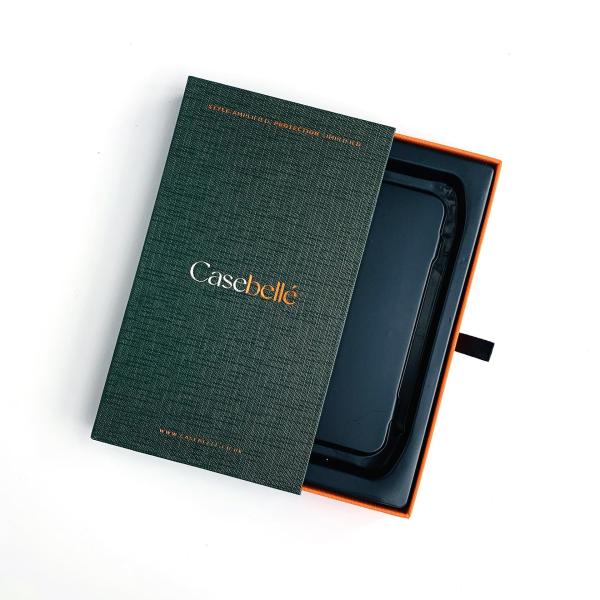 Custom Gold Stamping Logo Luxury Cell Phone Case Packaging Box Slide Out Box Special Paper Drawer Boxes