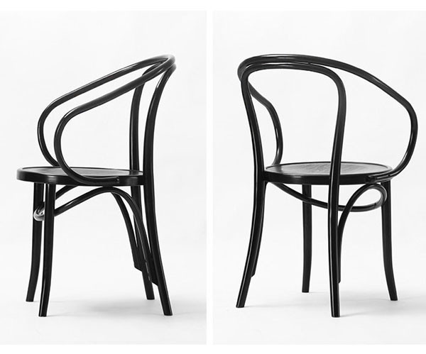 Restaurante de Thonet Bent Wood Chairs Backrest Hotel de la haya