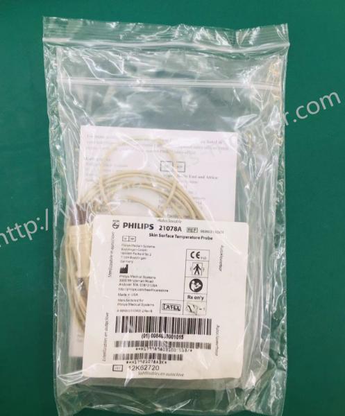 Philip 21078A Moniteur du patient, sonde de température de surface de la peau, connecteur à 2 broches réutilisable 989803100901