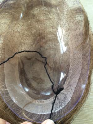 Système de coiffure personnalisé en dentelle 3/4 Full Cap Toupee Hair Piece Naturel