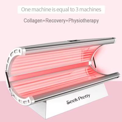 2025 New Hot Sell Horizontal Solarium Sunbed Tanning Machine Beauty Salon Light Therapy Device for Whole Body Tan Beauty Skin Care Combines UVA and UVB for Sale Salon Bronzing Machine.
