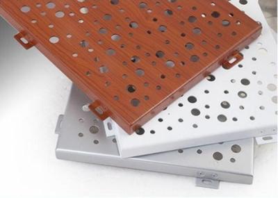 10-50mm Thick Perforated Aluminium Facade Panel Curtain Wall Project Customization