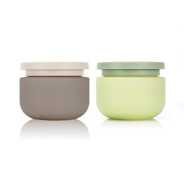 Green Recyclable 0.5 Oz Face Cream Jar With Lid Hot Stamping