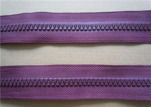 Leather Jacket Heavy Duty Zippers , 5 Inch Separating Zipper No Slip
