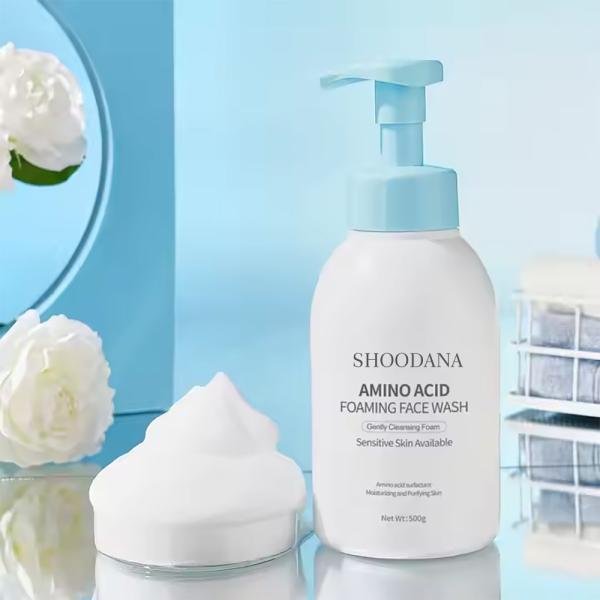 Amino Acid Foaming Facial Wash OEM Beauty Gentle Face Cleanser Purifying