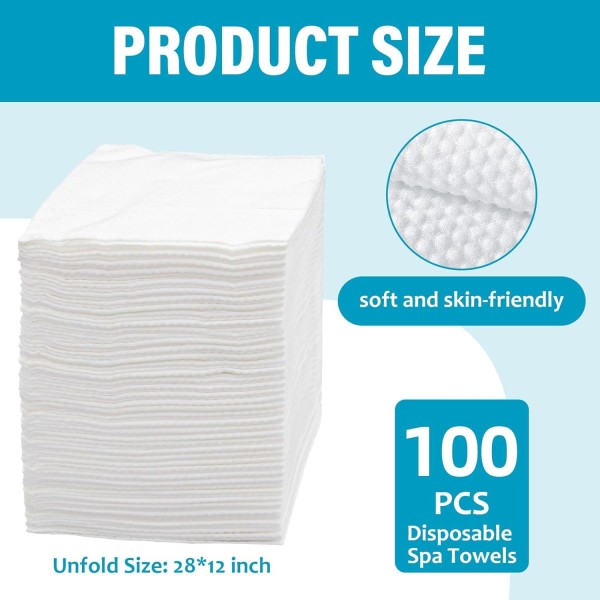 Ultra Soft, Quick Dry Disposable Hair Towels Spa Salon Towel, Portable Body Towels Disposable For Massage Beauty Hotel Camping Travel Gym
