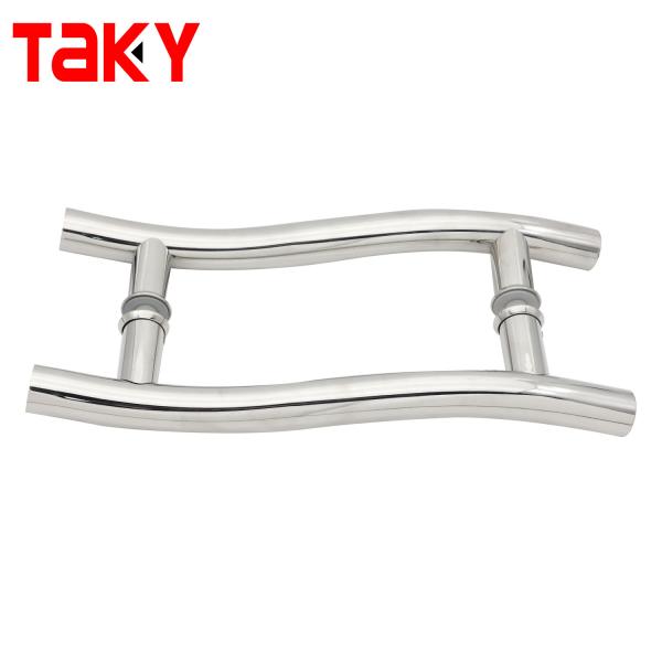 Meilleur vendeur Moderne conception en acier inoxydable poignée de traction durable solide pour porte coulissante en verre polie poignée de porte en verre