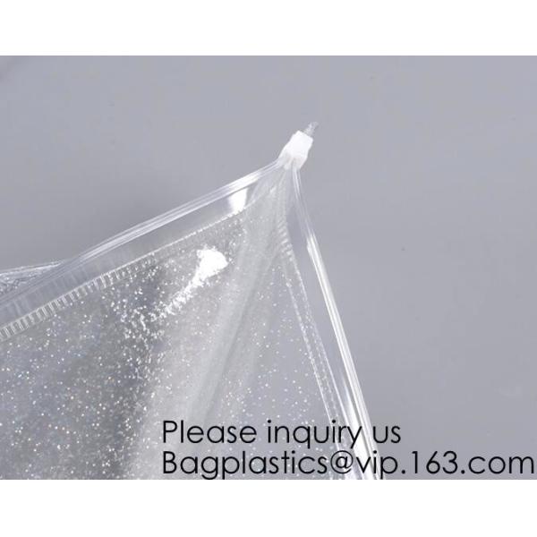 China Manufacturer Wholesale Transparent Beautiful Clear Eva Cosmetic Bag,Travel Bag With Double Zip Design, Bagease