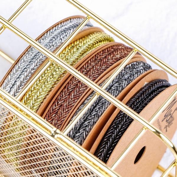 2023 Supply Gift Wrapping Support 7 Days Sample Order Lead Time Woven Herringbone Ribbon