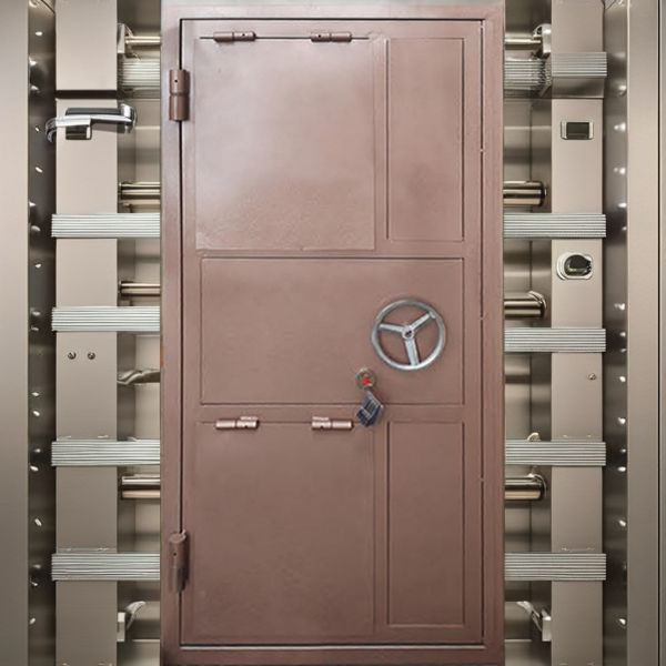 Finished Steel Bank Vault Door Intelligent Anti Theft Warehouse Room