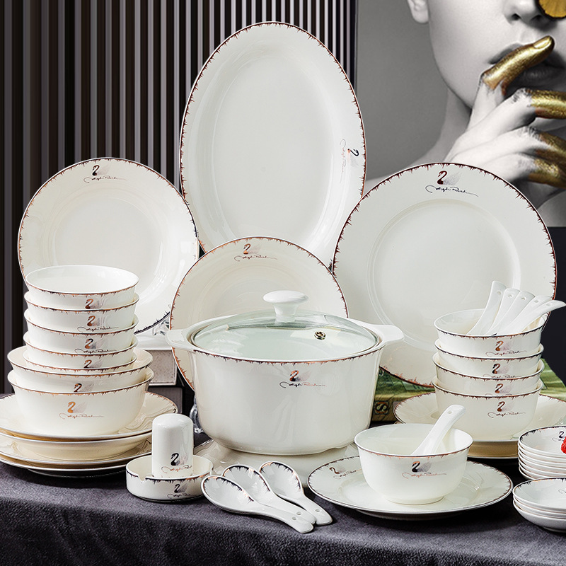 Печи набора Tableware среднего размера набор Dinnerware керамической безопасный керамический
