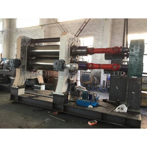 Three Rolls Rubber Calender Mill 0.2MM For Double Side Coating