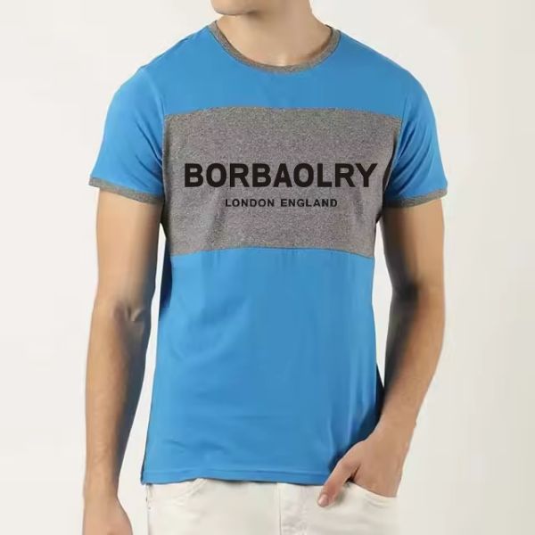 2025 Summer Men's T-Shirt Cotton Woven Loose Fit Customized Wholesale OEM Supported New Good T-Shirt at Cheap Price