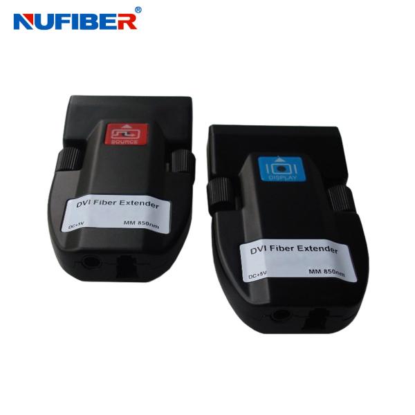 Multimode 2 Core LC Mini DVI To Fiber Extender EDID 500 Meters