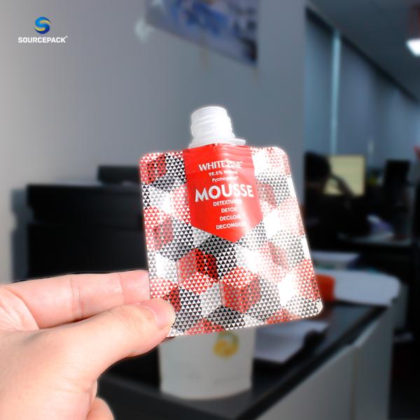 Customized Plastic Liquid Spout Pouch Small Cream Cosmetic Aluminum Waterproof