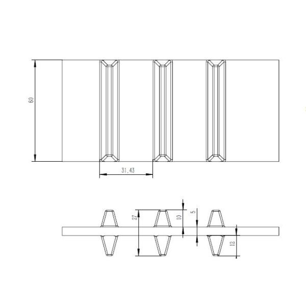Las pequeñas pistas continuas del robot, caucho de encargo siguen la presión de tierra baja