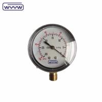 100 kPa SS304 Capsule Pressure Gauge 63 mm 100 kPa Monture inférieure