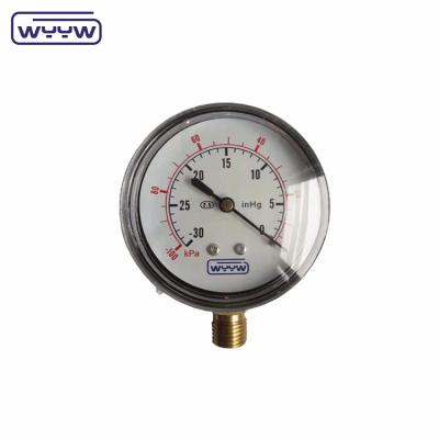 Capsula com manômetro micro de 63 mm -100 kPa