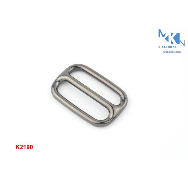 Metal Center Strap Adjuster Slider , OEM Or ODM Metal Buckles For Bags