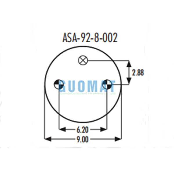 la suspensión de goma del aire de 3B12-304 Goodyear empaqueta 0-200 PSI de gama de presión para los vehículos automotrices