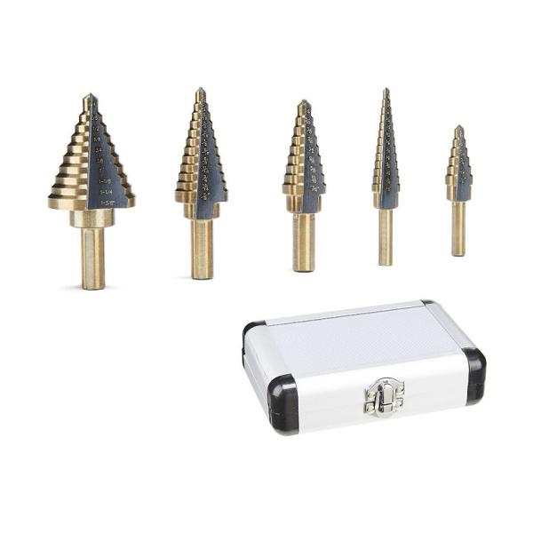 5 Pieces 7/8 Inch Hex Shank HSS Twist Cobalt Drill Bits