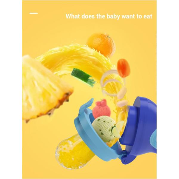 Small Tapered Type Silicone Baby Fruit Pacifier Feeder Small Mouth For Vegetable Bite