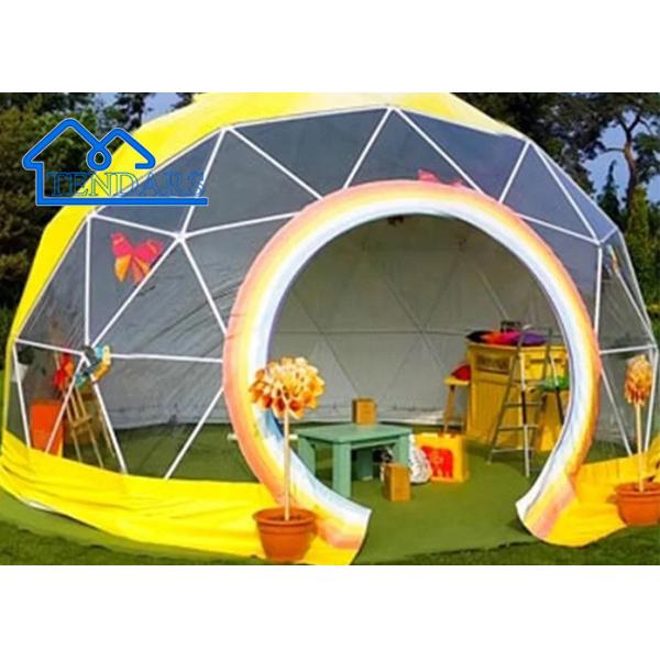 Customized Commercial Outdoor Family Glamping Tent Dome Geo Dome Tents With Round Door