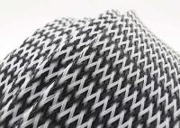 O ANIMAL DE ESTIMAÇÃO branco preto das cablagens trançou 3.0mm Sleeving elétricos 80.0mm