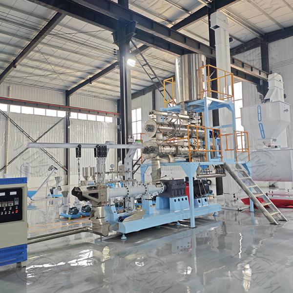 Пшеница рис кукуруза обезжиренная соевая мука Пищевая экструзия для домашних животных Рыбная корма Экструзионная машина