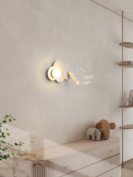 Bedroom bedside reading wall lamp creative full acrylic ball eye protection spotlight modern sofa background wall lamps